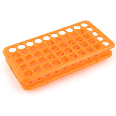 Kwaliteit  50 Well Plastic Multifunction Test Tube Holder Rack With Silicone Fabriek