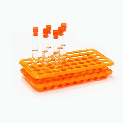 50 Well Plastic Multifunction Test Tube Holder Rack With Silicone