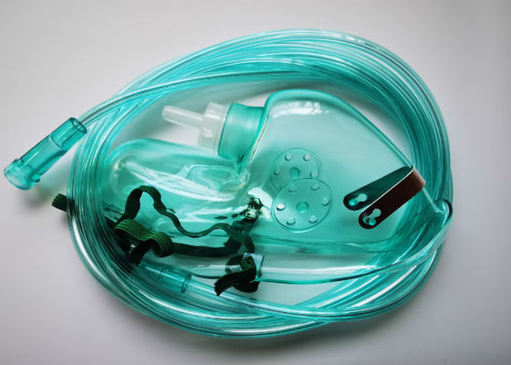 Van de het Buizenstelselzuurstof van het sterlumen van het het Ademhalingsapparaatgezicht Transparant pvc van de het Maskertherapie