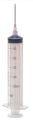 De Onderhuidse Beschikbare Steriele Spuit NIET GIFTIGE Driedelige 50 Ml van het Luerslot 60 Ml