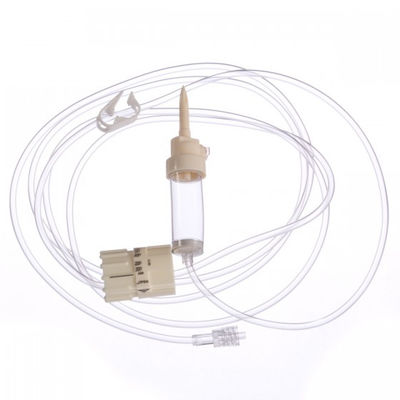 Stroom Rate Setting Adjustable Infusion Transfusion met y-Injectiehaven die wordt geplaatst