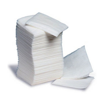 Niet-geweven niet-steriel tandheelkundig katoenen gaas-swab voor het absorberen van bloed en uitscheidingen gaas-swabs gaas-swabs wit wondverband